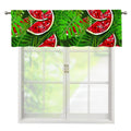 Tropical Leaf Watermelon Pattern Print Window Valance