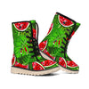 Tropical Leaf Watermelon Pattern Print Winter Boots