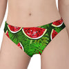 Tropical Leaf Watermelon Pattern Print Women's Panties