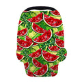 Tropical Leaves Watermelon Pattern Print Baby Seat Cover