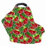Tropical Leaves Watermelon Pattern Print Baby Seat Cover