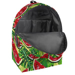 Tropical Leaves Watermelon Pattern Print Backpack