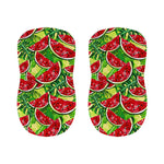 Tropical Leaves Watermelon Pattern Print Bar Stool Covers