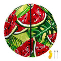 Tropical Leaves Watermelon Pattern Print Basketball