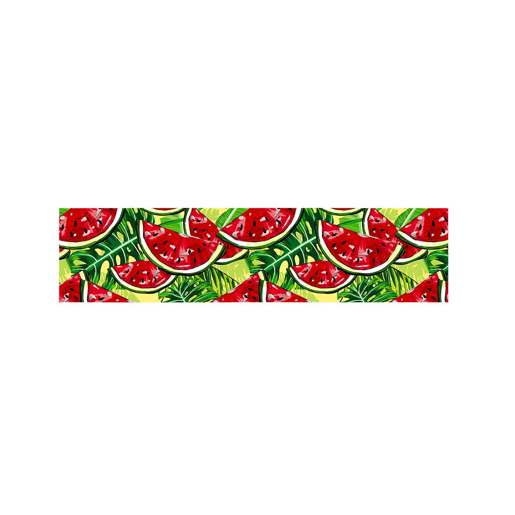 Tropical Leaves Watermelon Pattern Print Bed Runner