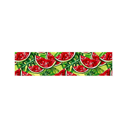 Tropical Leaves Watermelon Pattern Print Bed Runner