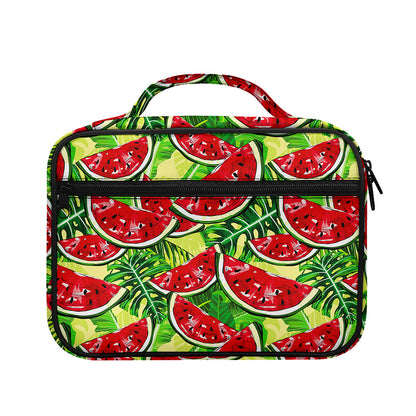 Tropical Leaves Watermelon Pattern Print Briefcase Bible Bag