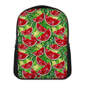 Tropical Leaves Watermelon Pattern Print Casual Backpack