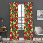 Tropical Leaves Watermelon Pattern Print Curtain