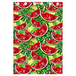 Tropical Leaves Watermelon Pattern Print Curtain