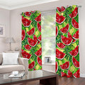 Tropical Leaves Watermelon Pattern Print Extra Wide Grommet Curtains