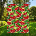 Tropical Leaves Watermelon Pattern Print Garden Flag