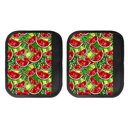 Tropical Leaves Watermelon Pattern Print Handle Covers