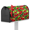 Tropical Leaves Watermelon Pattern Print Mailbox Cover