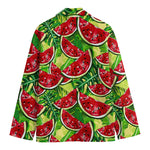 Tropical Leaves Watermelon Pattern Print Men's Blazer