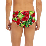 Tropical Leaves Watermelon Pattern Print Men's Briefs