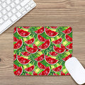 Tropical Leaves Watermelon Pattern Print Mouse Pad