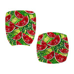 Tropical Leaves Watermelon Pattern Print Office Chair Cover