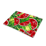 Tropical Leaves Watermelon Pattern Print Pet Cooling Mat Cover