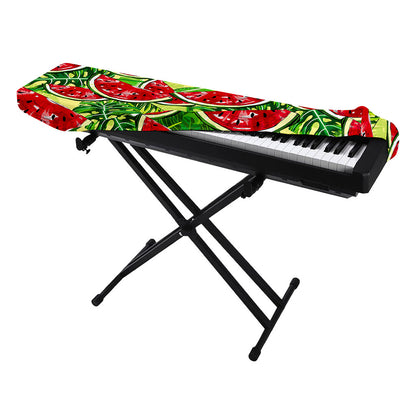 Tropical Leaves Watermelon Pattern Print Piano Keyboard Cover