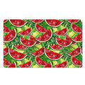 Tropical Leaves Watermelon Pattern Print Polyester Doormat