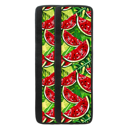 Tropical Leaves Watermelon Pattern Print Refrigerator Handle Covers