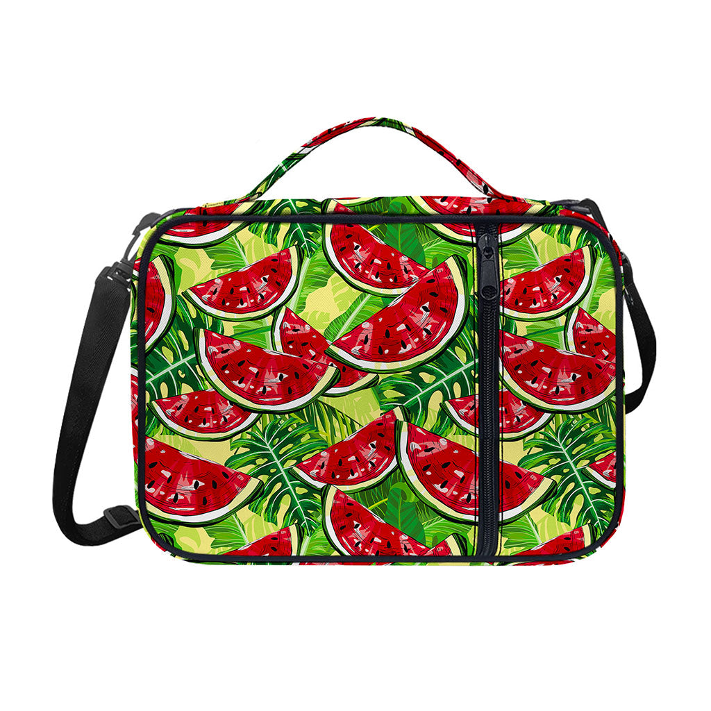 Tropical Leaves Watermelon Pattern Print Shoulder Strap Bible Bag