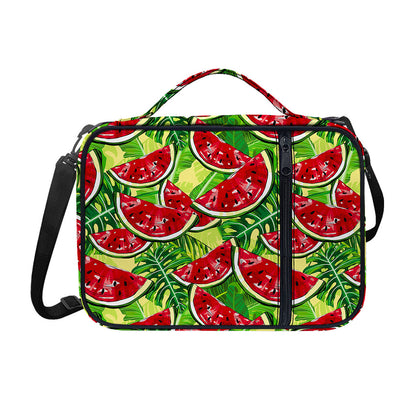 Tropical Leaves Watermelon Pattern Print Shoulder Strap Bible Bag