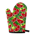 Tropical Leaves Watermelon Pattern Print Single Oven Mitt