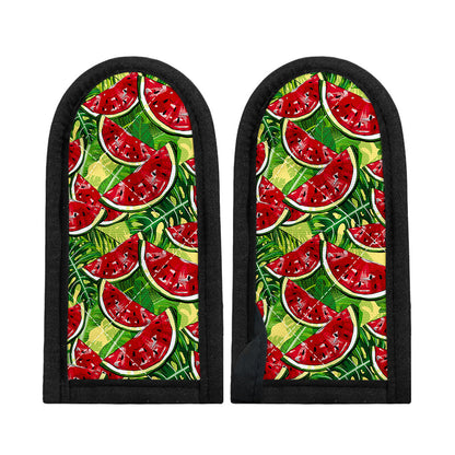 Tropical Leaves Watermelon Pattern Print Skillet Handle Cover