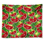 Tropical Leaves Watermelon Pattern Print Tapestry