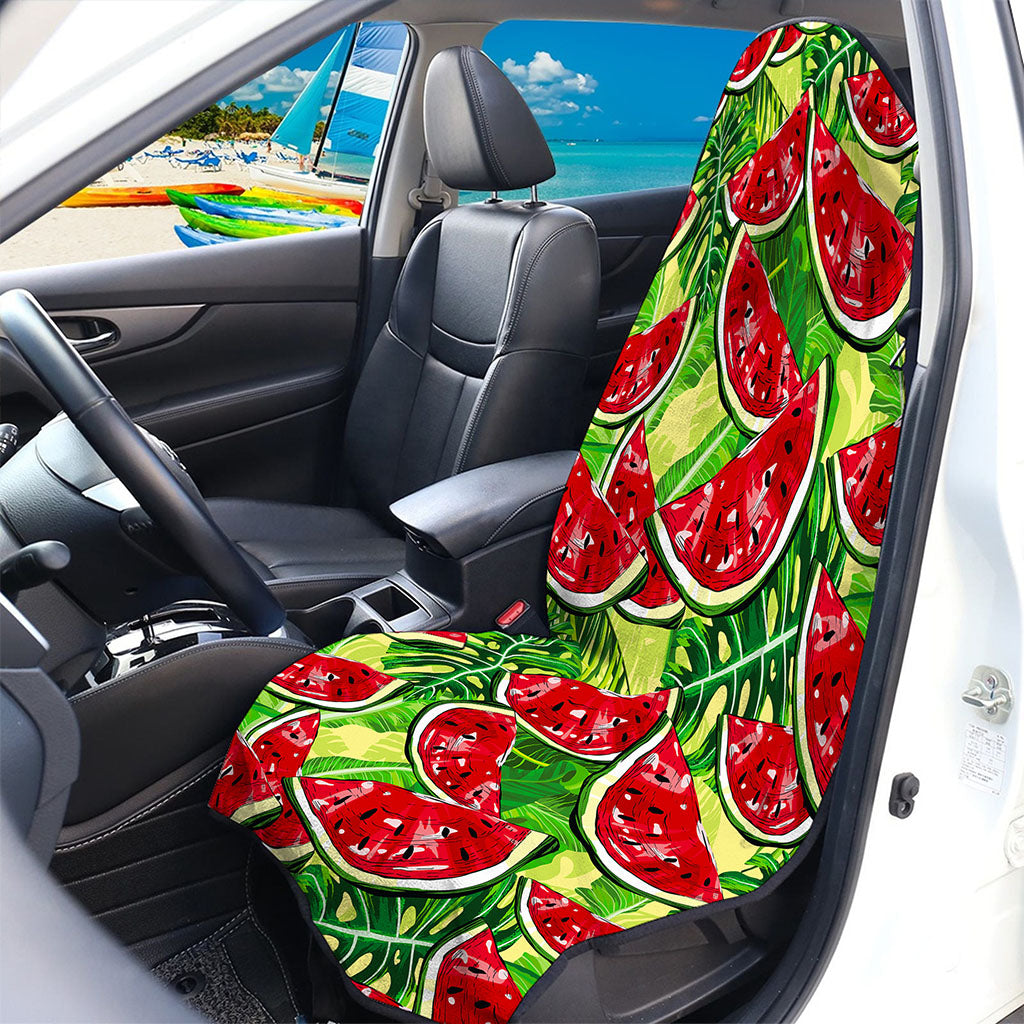 Tropical Leaves Watermelon Pattern Print Waterproof Car Seat Cover