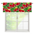 Tropical Leaves Watermelon Pattern Print Window Valance