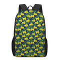 Tropical Lemon Pattern Print 17 Inch Backpack
