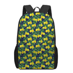 Tropical Lemon Pattern Print 17 Inch Backpack