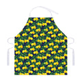 Tropical Lemon Pattern Print Adjustable Apron