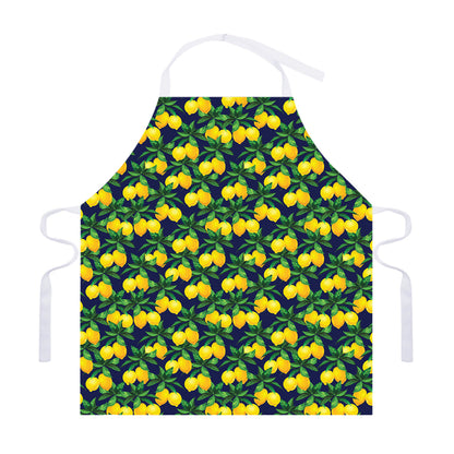 Tropical Lemon Pattern Print Adjustable Apron