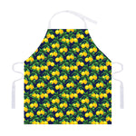 Tropical Lemon Pattern Print Adjustable Apron