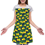 Tropical Lemon Pattern Print Adjustable Apron