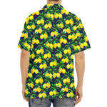 Tropical Lemon Pattern Print Aloha Shirt