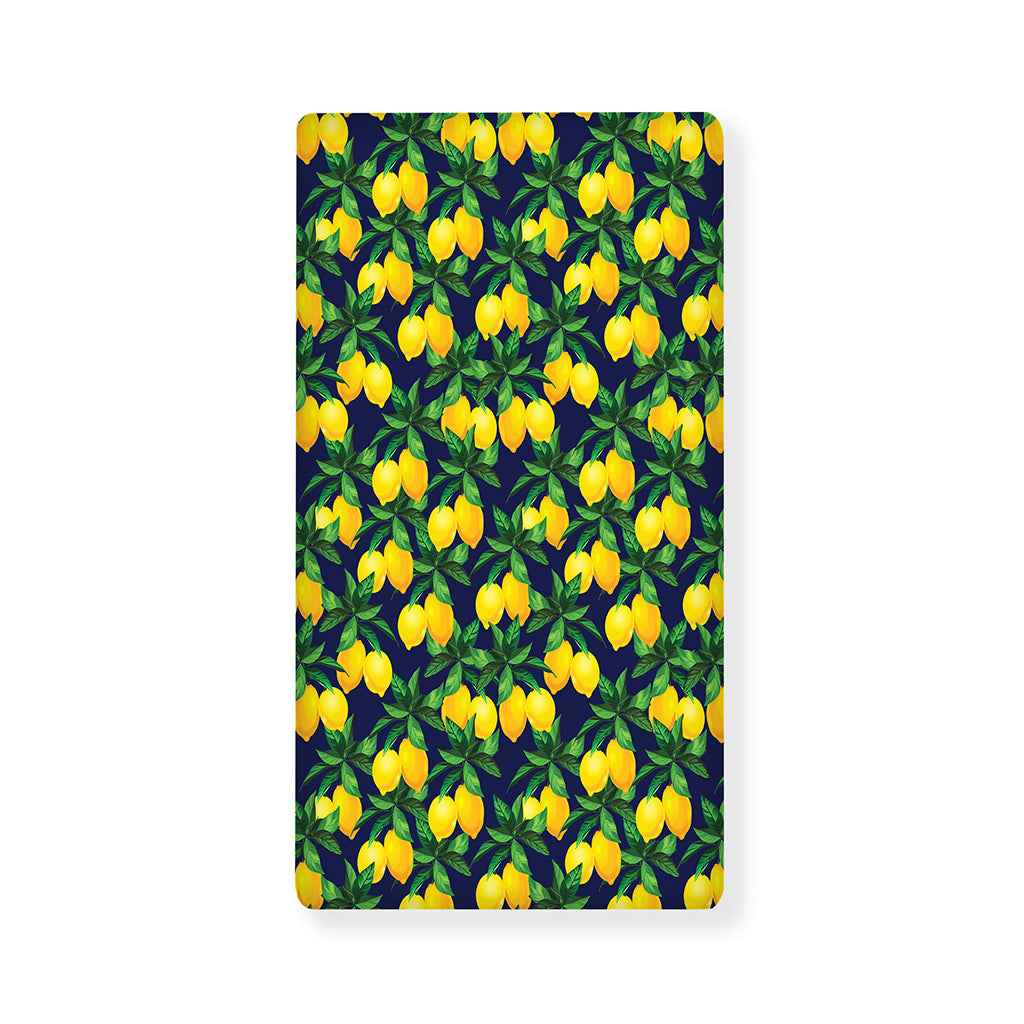 Tropical Lemon Pattern Print Baby Crib Sheet