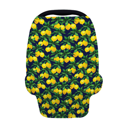 Tropical Lemon Pattern Print Baby Seat Cover