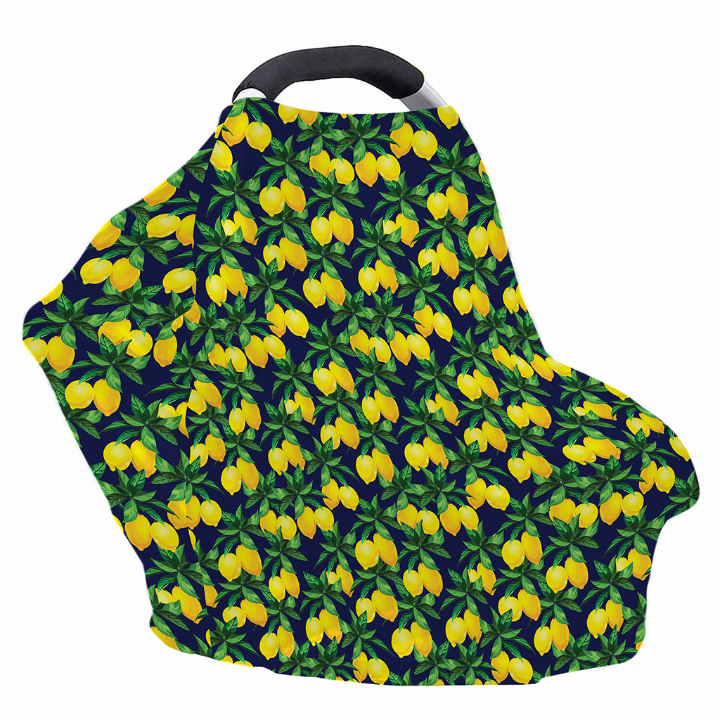 Tropical Lemon Pattern Print Baby Seat Cover