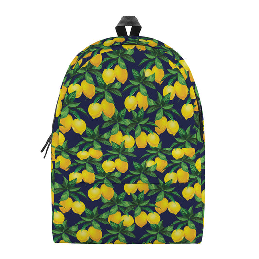 Tropical Lemon Pattern Print Backpack