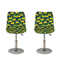 Tropical Lemon Pattern Print Bar Stool Covers
