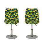 Tropical Lemon Pattern Print Bar Stool Covers