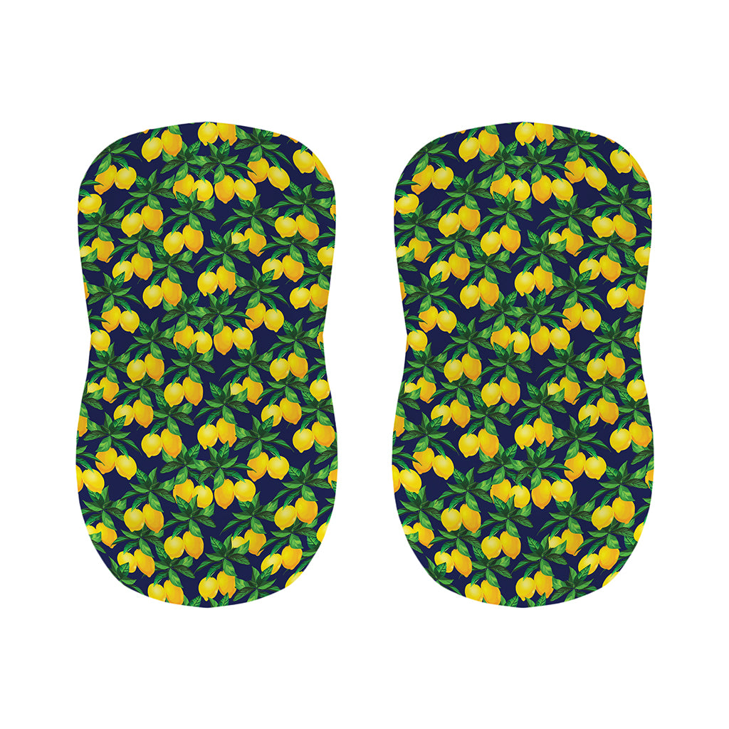 Tropical Lemon Pattern Print Bar Stool Covers