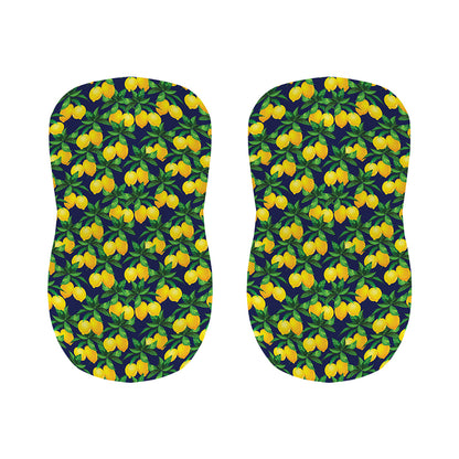 Tropical Lemon Pattern Print Bar Stool Covers