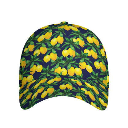 Tropical Lemon Pattern Print Baseball Cap
