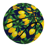Tropical Lemon Pattern Print Basketball